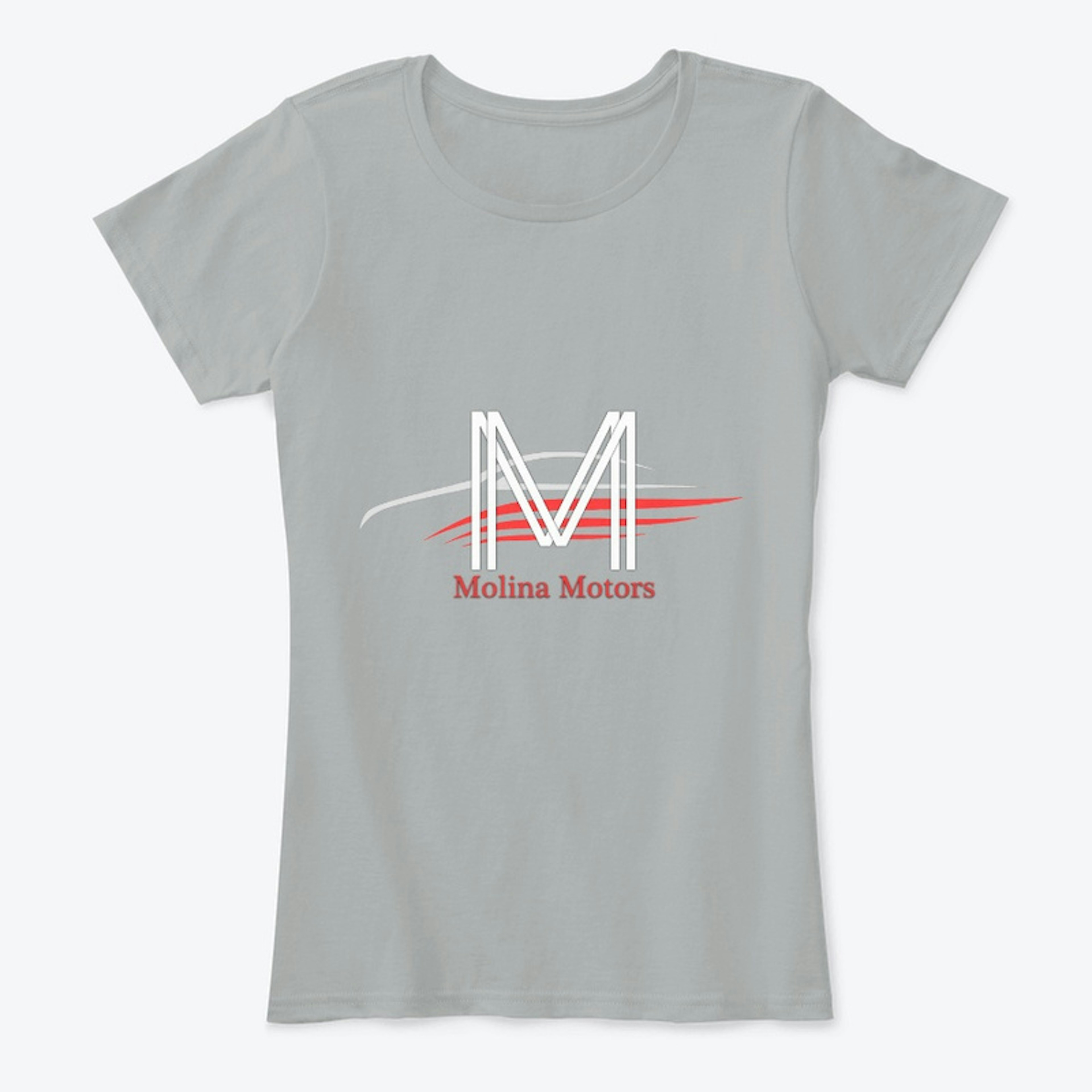 Molina Motors White and Red Logo Tee